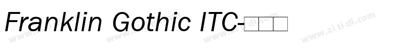 Franklin Gothic ITC字体转换